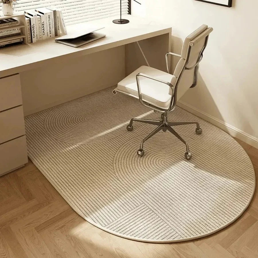 Office Chair Mat Short-Pile Velour Non-Slip Backing