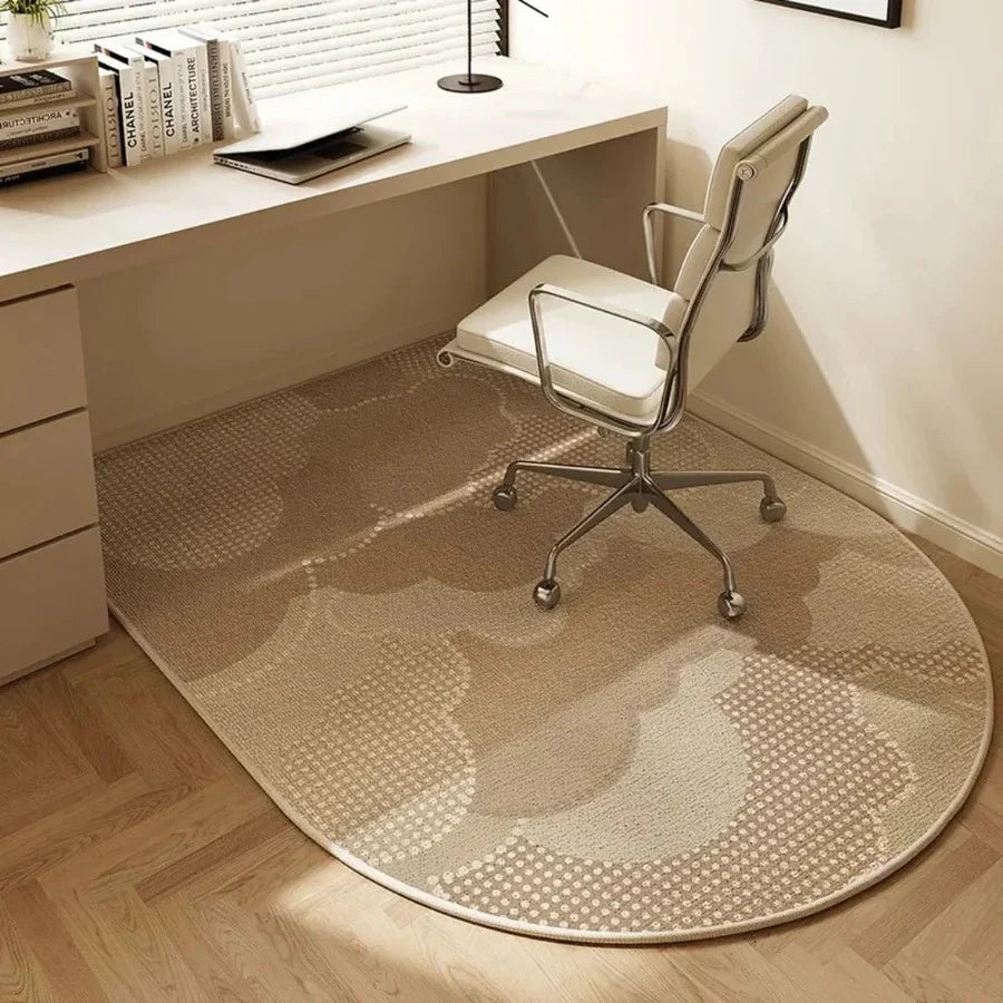 Office Chair Mat Short-Pile Velour Non-Slip Backing