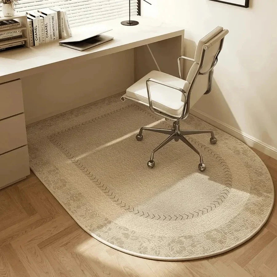 Office Chair Mat Short-Pile Velour Non-Slip Backing