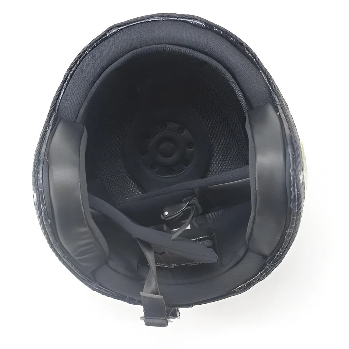 Open Face Helmet Synthetic Leather Detachable Mask & Polycarbonate Goggles