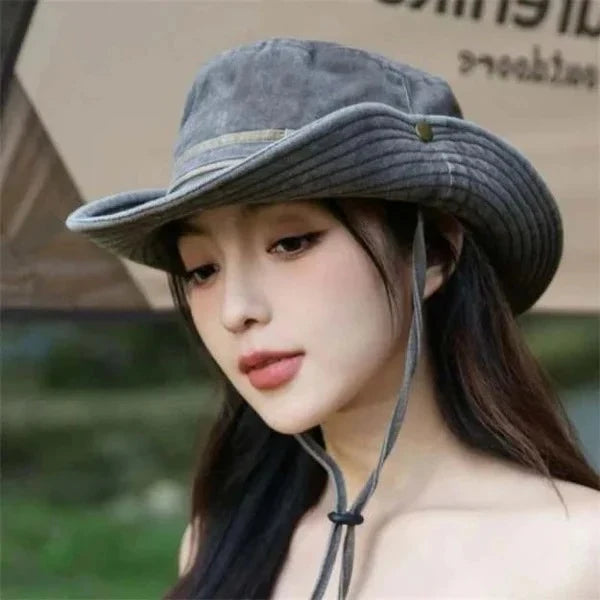 Outdoor Bucket Hat Structured Brim & Adjustable Chin Strap