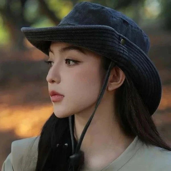 Outdoor Bucket Hat Structured Brim & Adjustable Chin Strap