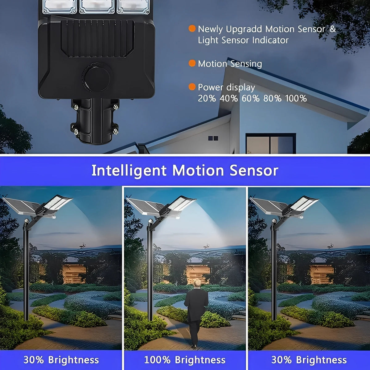 Outdoor Flood Light Solar LED Motion Sensor