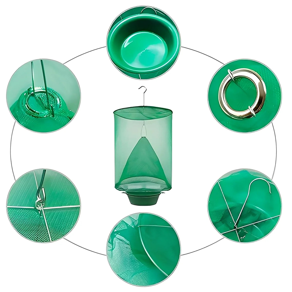 Outdoor Fly Trap Reusable Chemical-Free