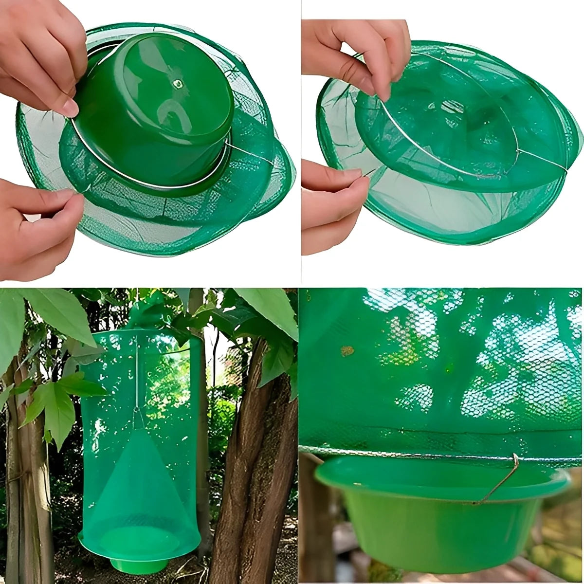 Outdoor Fly Trap Reusable Chemical-Free