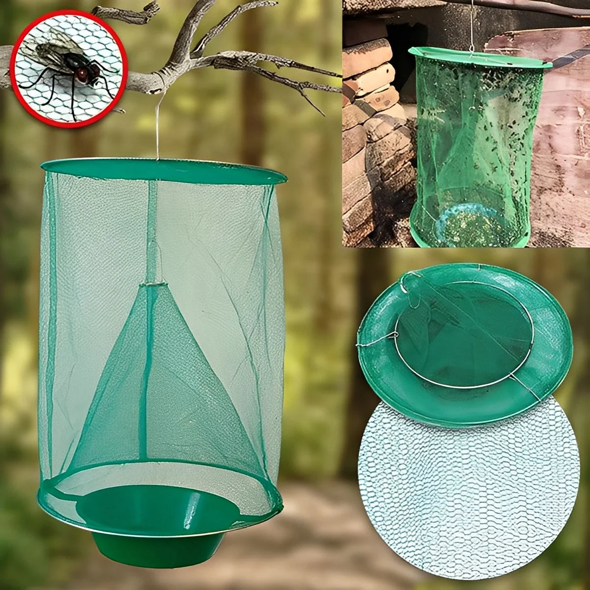Outdoor Fly Trap Reusable Chemical-Free