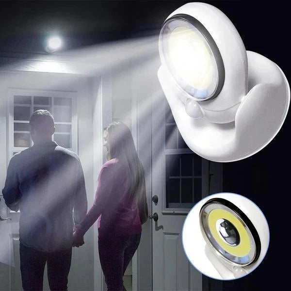 Outdoor Motion Sensor Light Battery Powered Weatherproof Magnetic Base