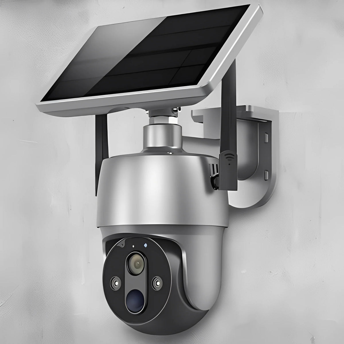 Outdoor Security Camera Solar-Powered Motorized Pan-Tilt 1080P