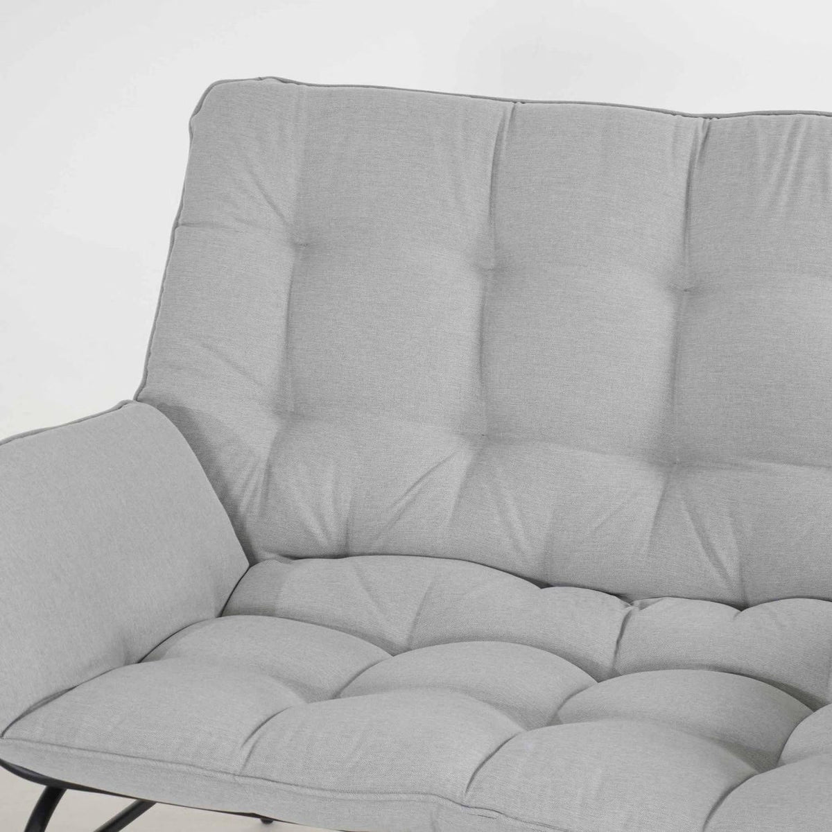 Outdoor Sofa Set 4-Seater Steel Frame & Textilene Cushions