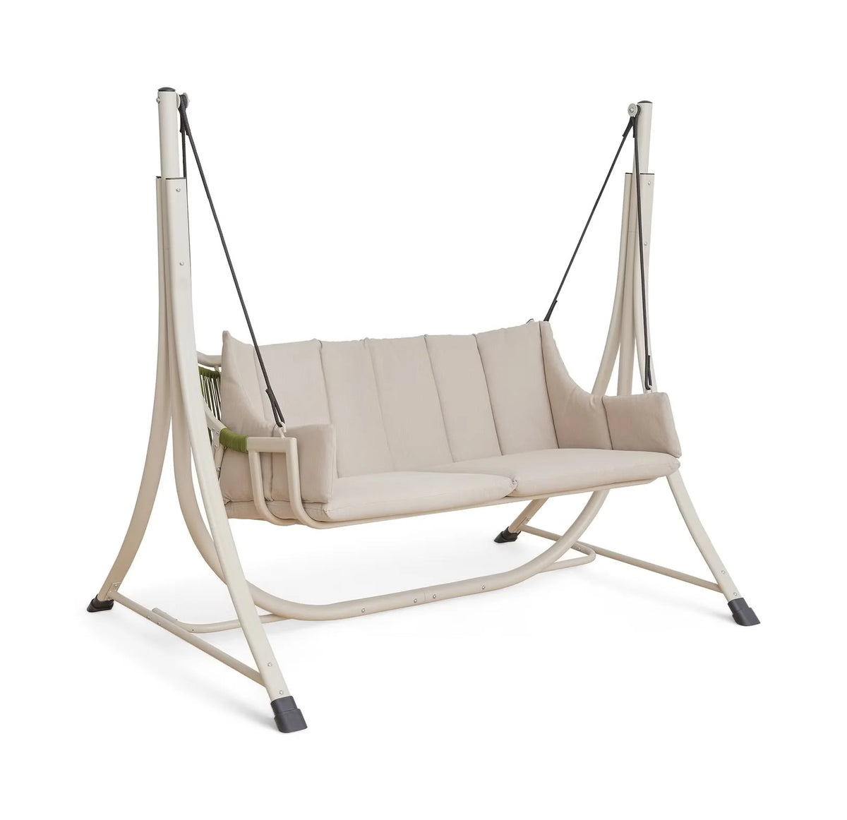 Outdoor Swing Chair 2-Seater Rust-Resistant Steel Frame