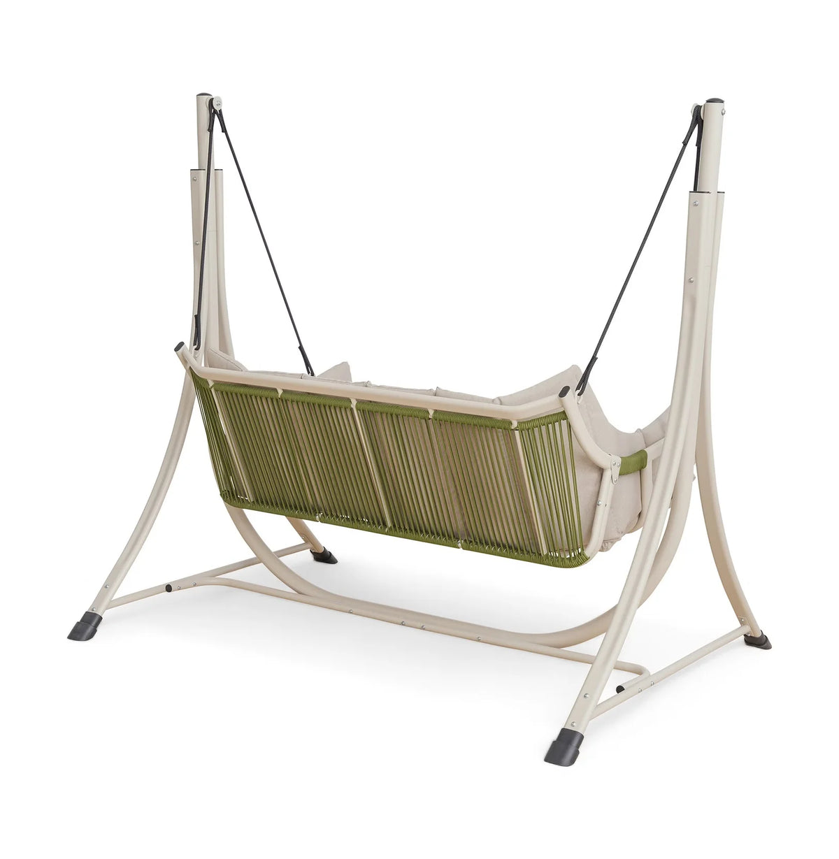 Outdoor Swing Chair 2-Seater Rust-Resistant Steel Frame
