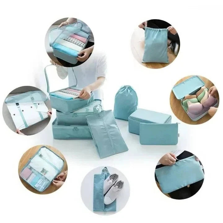 Packing Cube Set 7-Piece Water-Resistant Cotton