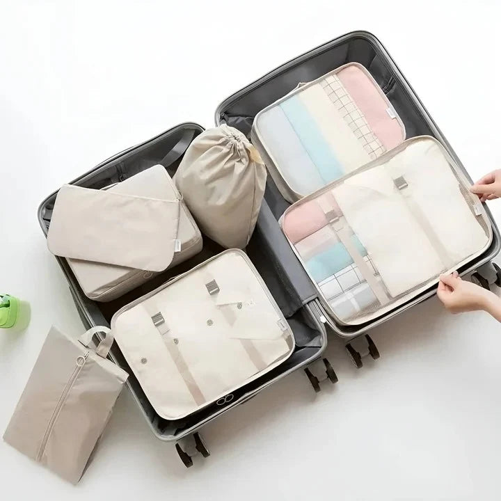 Packing Cube Set 7-Piece Water-Resistant Cotton