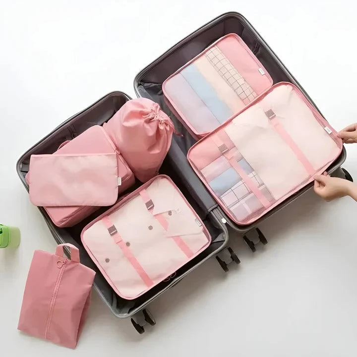 Packing Cube Set 7-Piece Water-Resistant Cotton