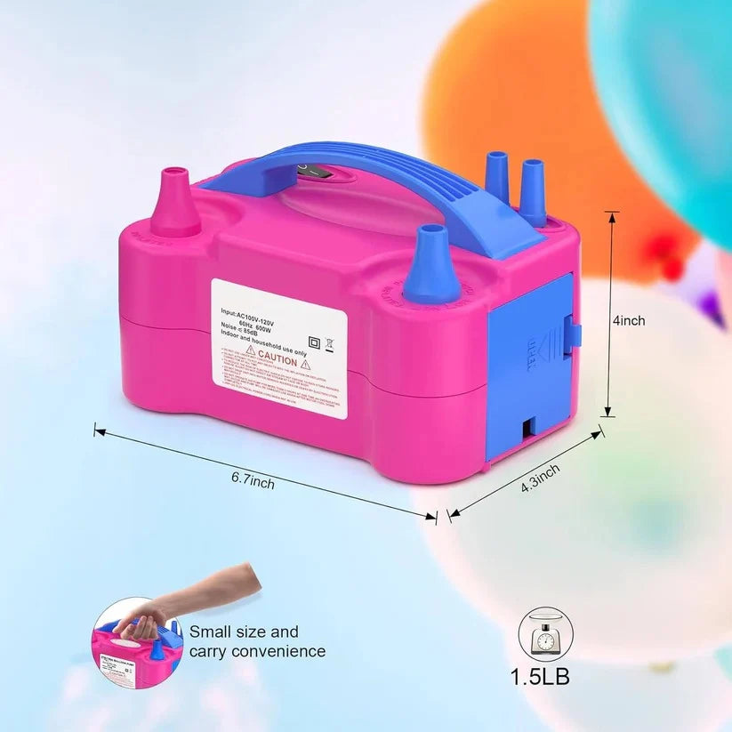 Party Balloon Pump Dual Nozzle 600W