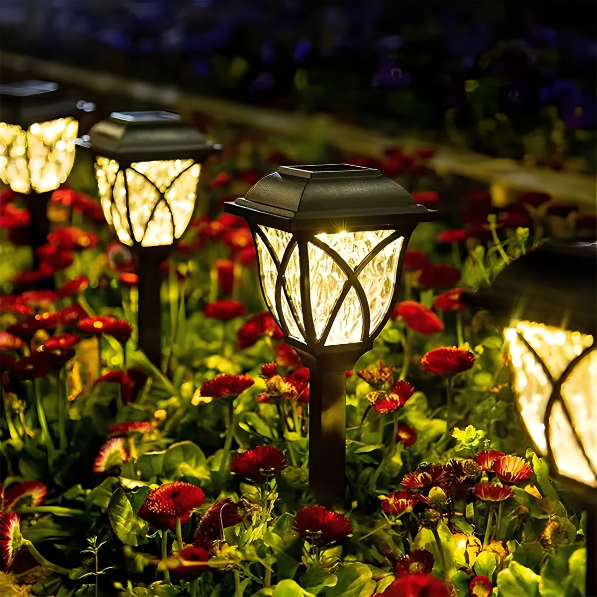 Pathway Lights Solar Automatic Weather-Resistant Set of 2