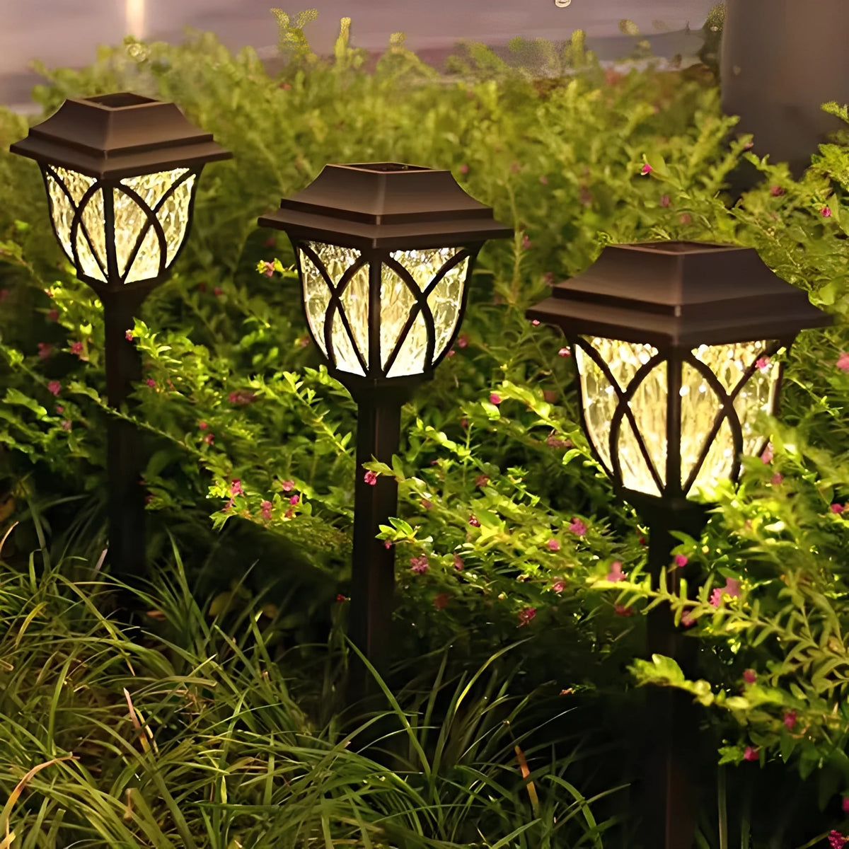 Pathway Lights Solar Automatic Weather-Resistant Set of 2