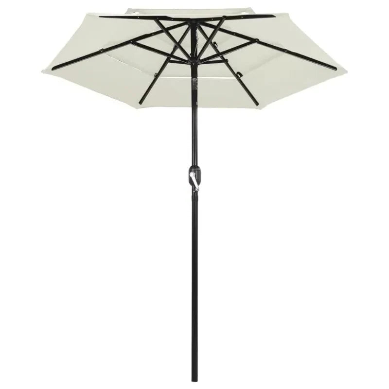 Patio Umbrella 3-Tier Vented Hand Crank & Adjustable Tilt