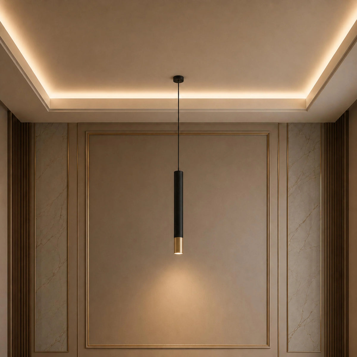 Pendant Light Adjustable Height Dimmable Aluminum