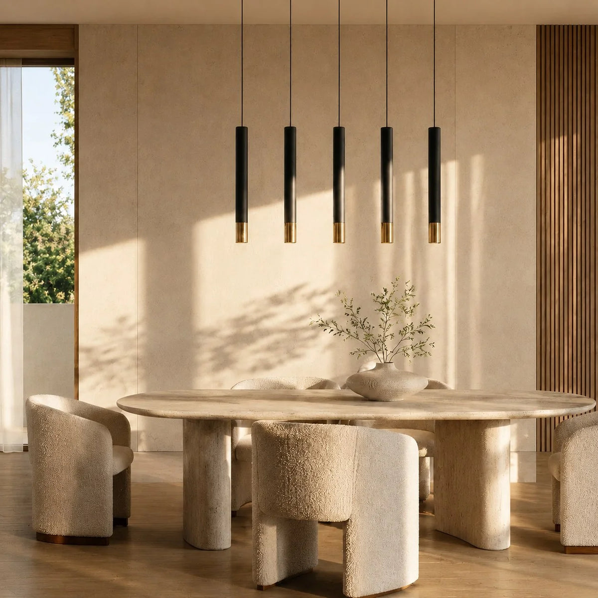 Pendant Light Adjustable Height Dimmable Aluminum