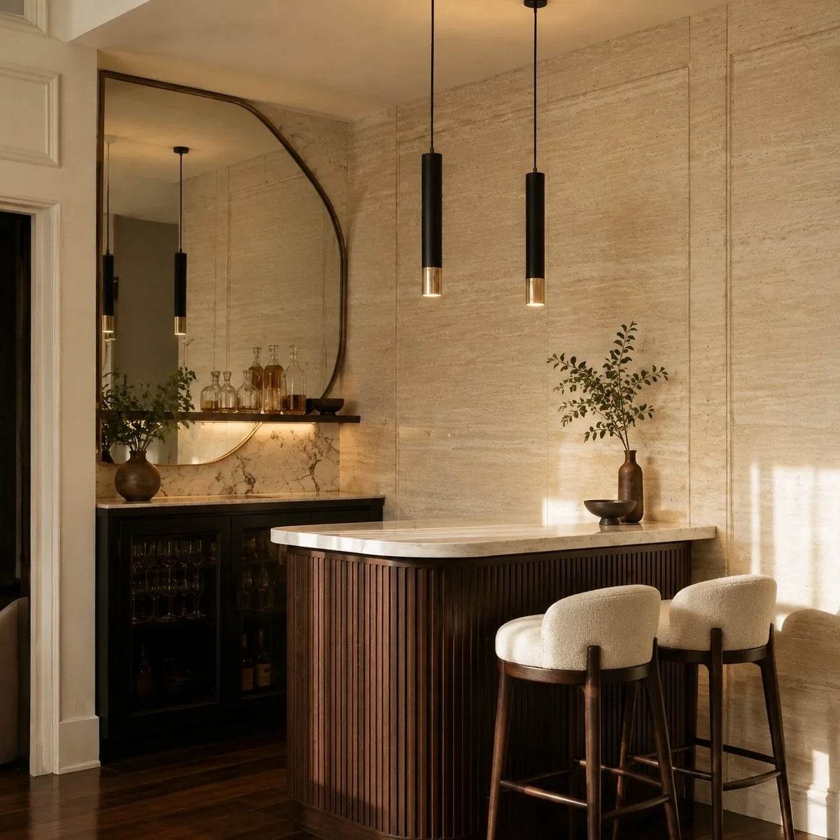 Pendant Light Adjustable Height Dimmable Aluminum