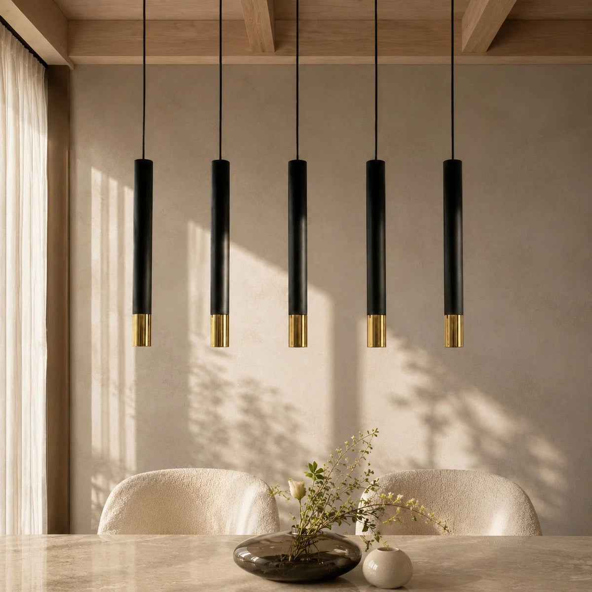Pendant Light Adjustable Height Dimmable Aluminum