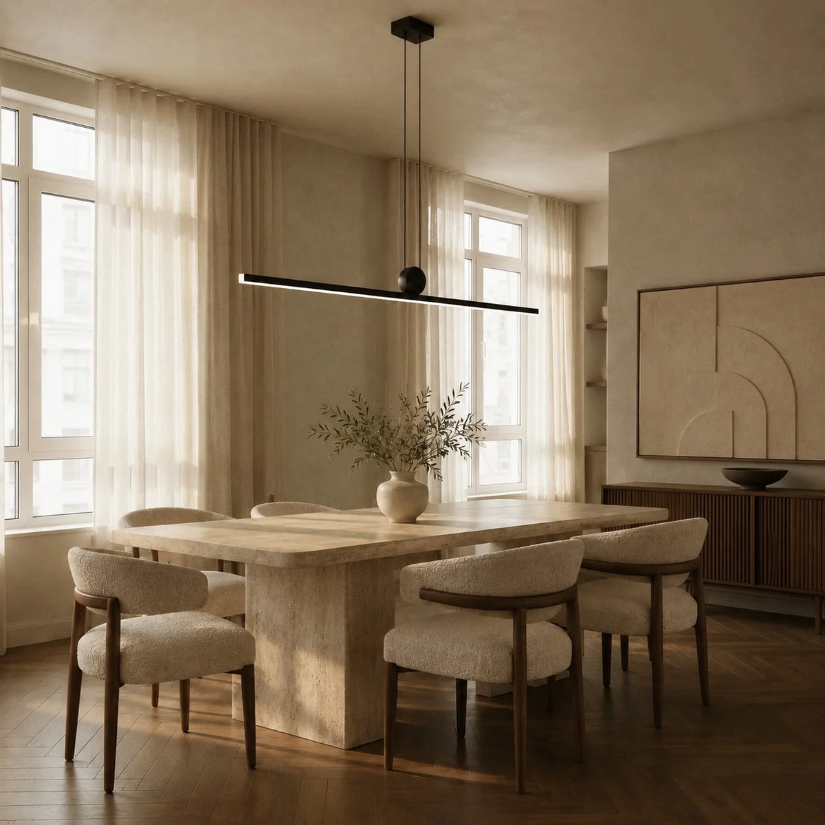 Pendant Light Adjustable Height Energy-Saving LED