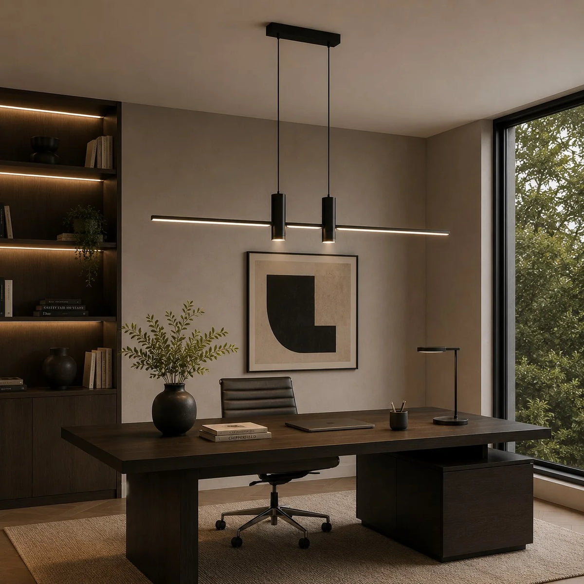 Pendant Light Adjustable Height Integrated LED