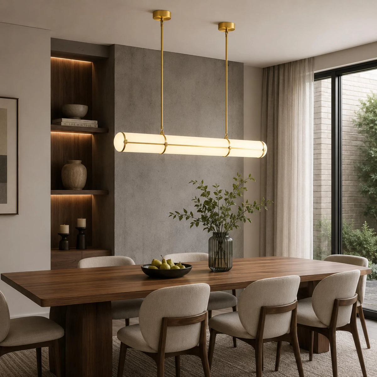 Pendant Light Adjustable Height LED Metal