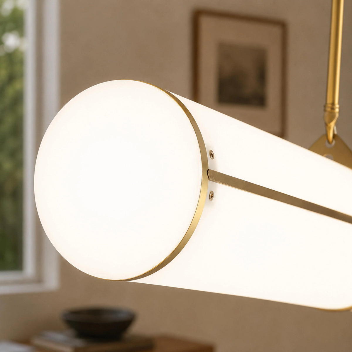 Pendant Light Adjustable Height LED Metal