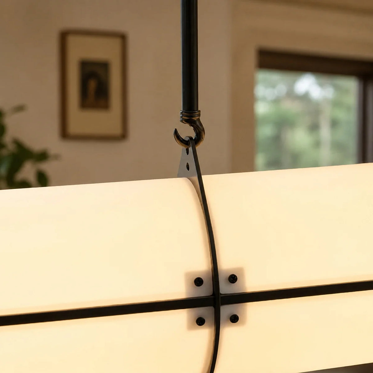 Pendant Light Adjustable Height LED Metal