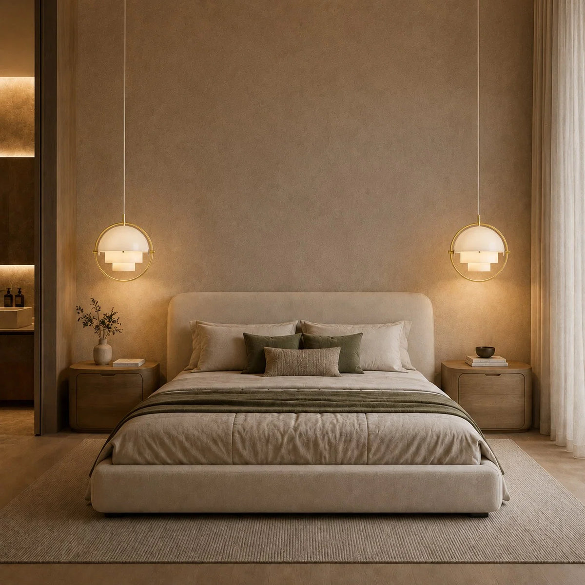 Pendant Light Adjustable Shade Metal Construction
