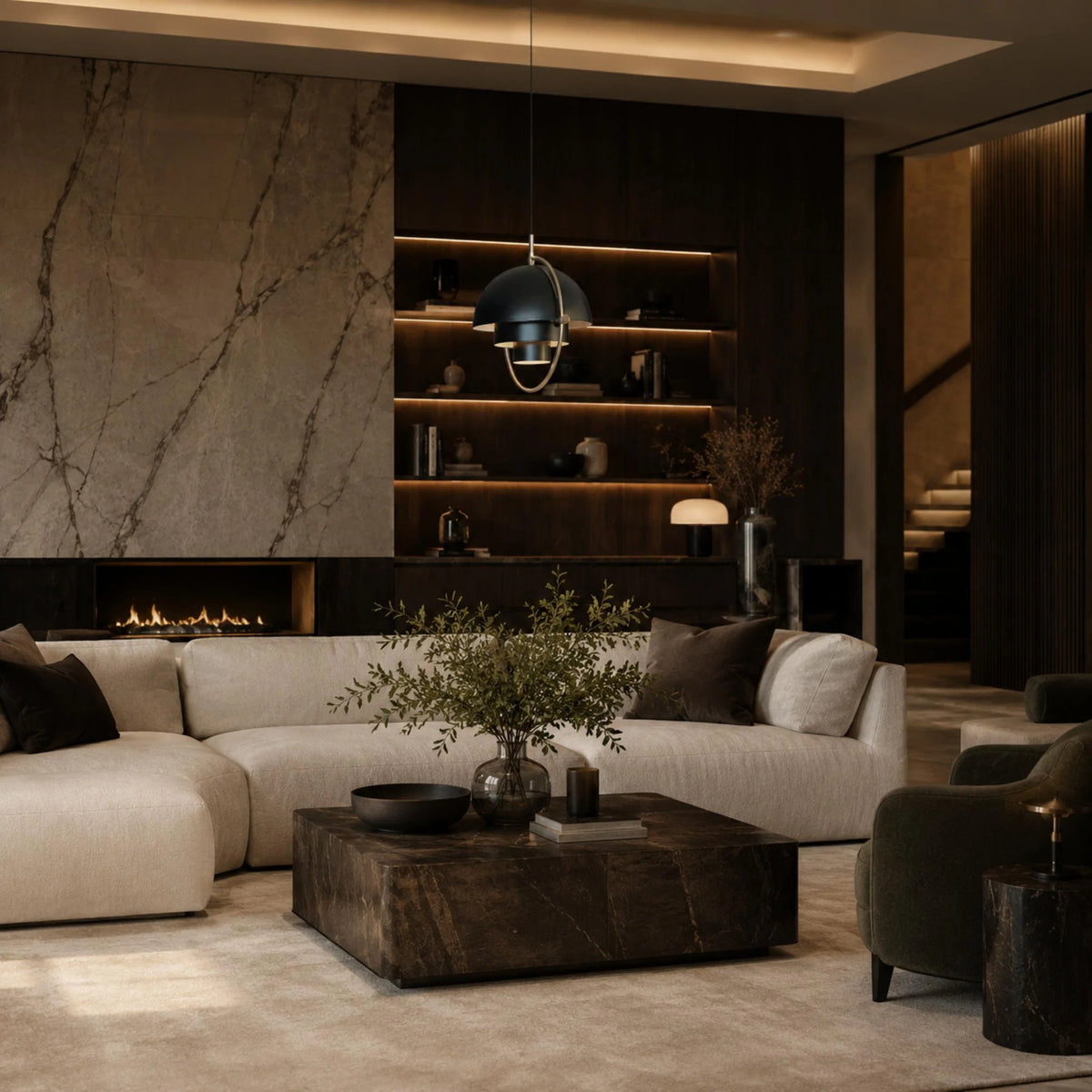 Pendant Light Adjustable Shade Metal Construction