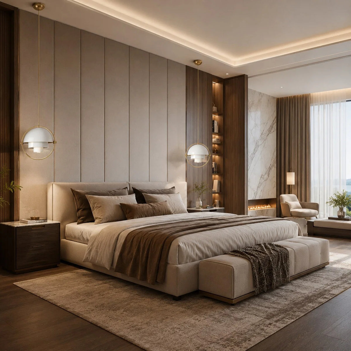 Pendant Light Adjustable Shade Metal Construction