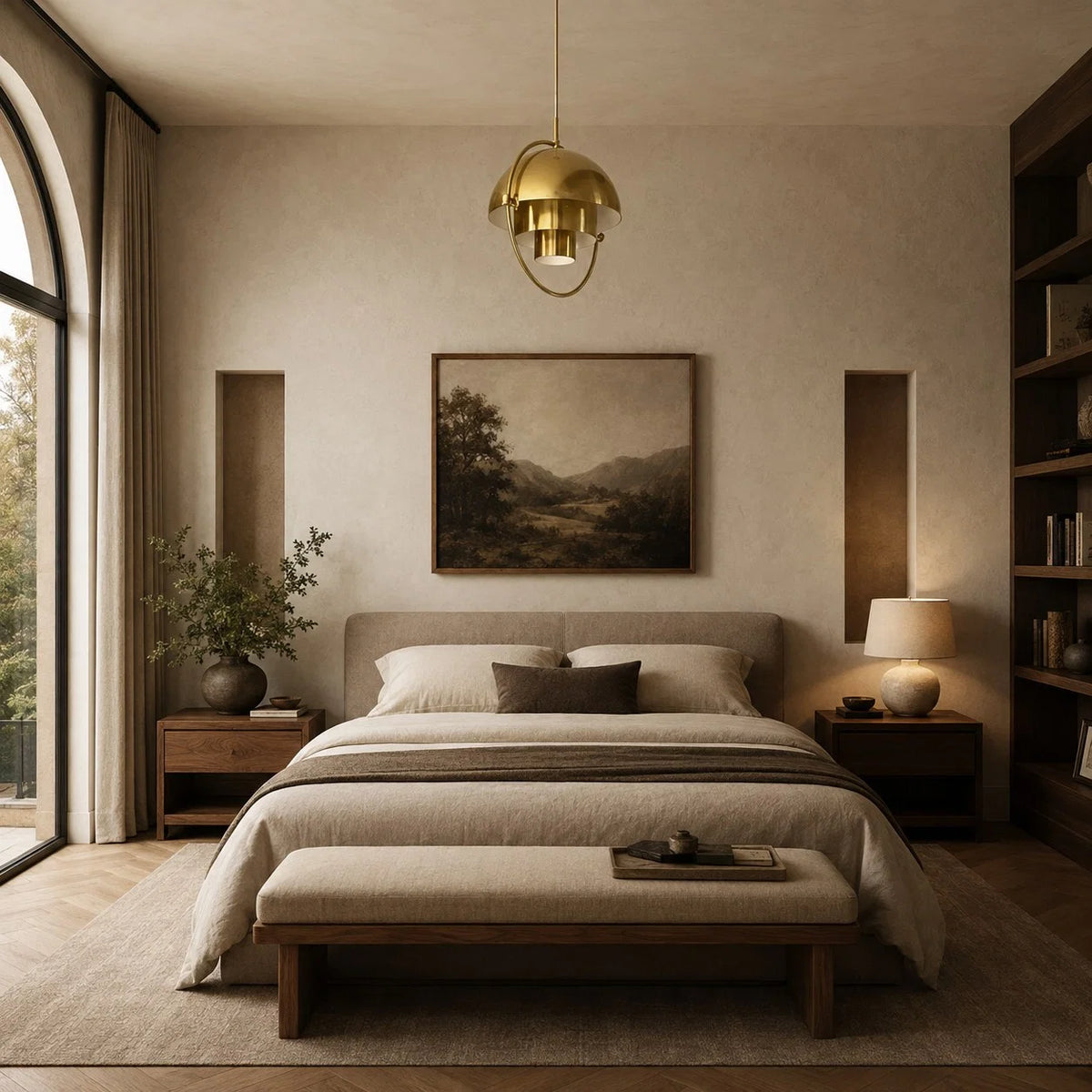 Pendant Light Adjustable Shade Metal Construction