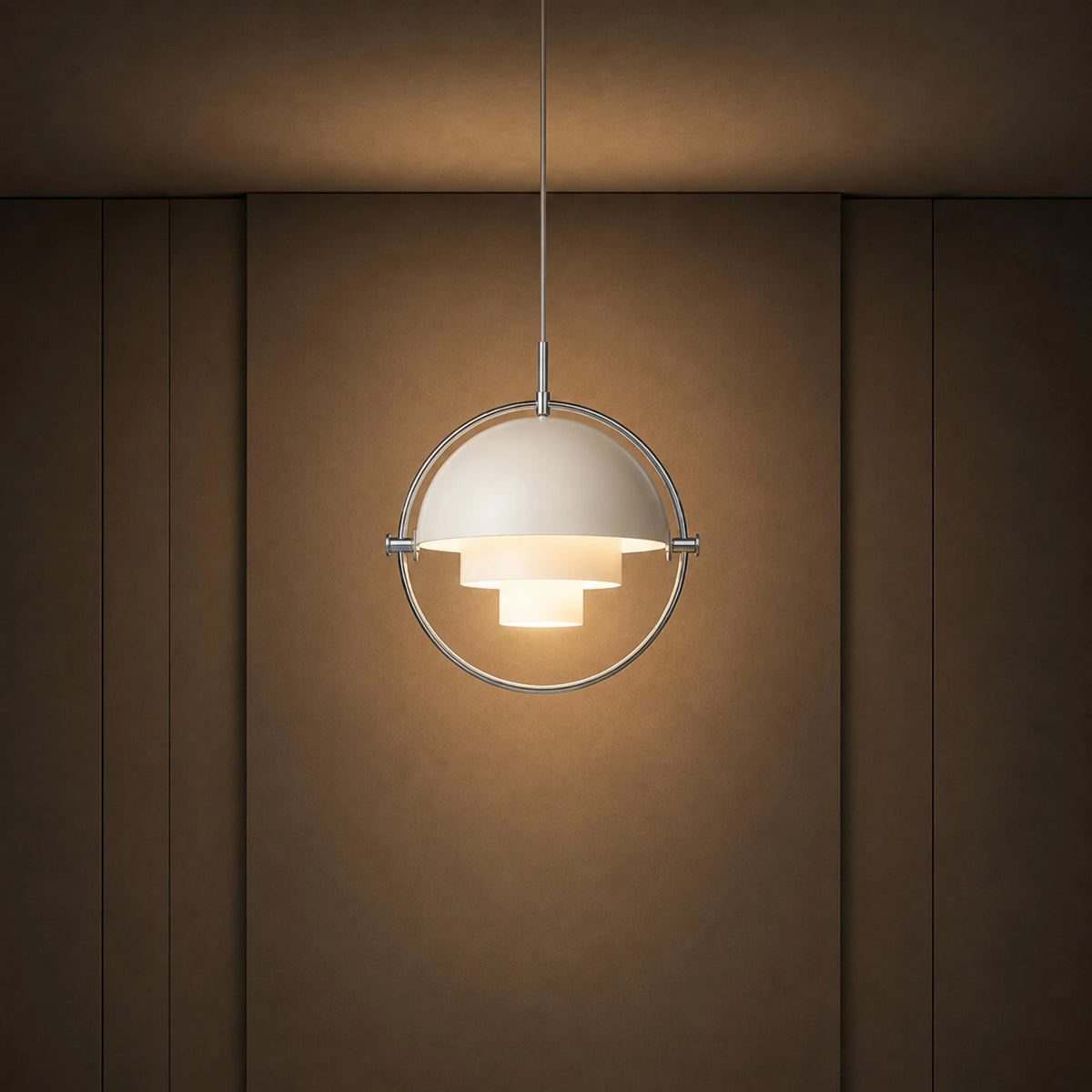 Pendant Light Adjustable Shade Metal Construction