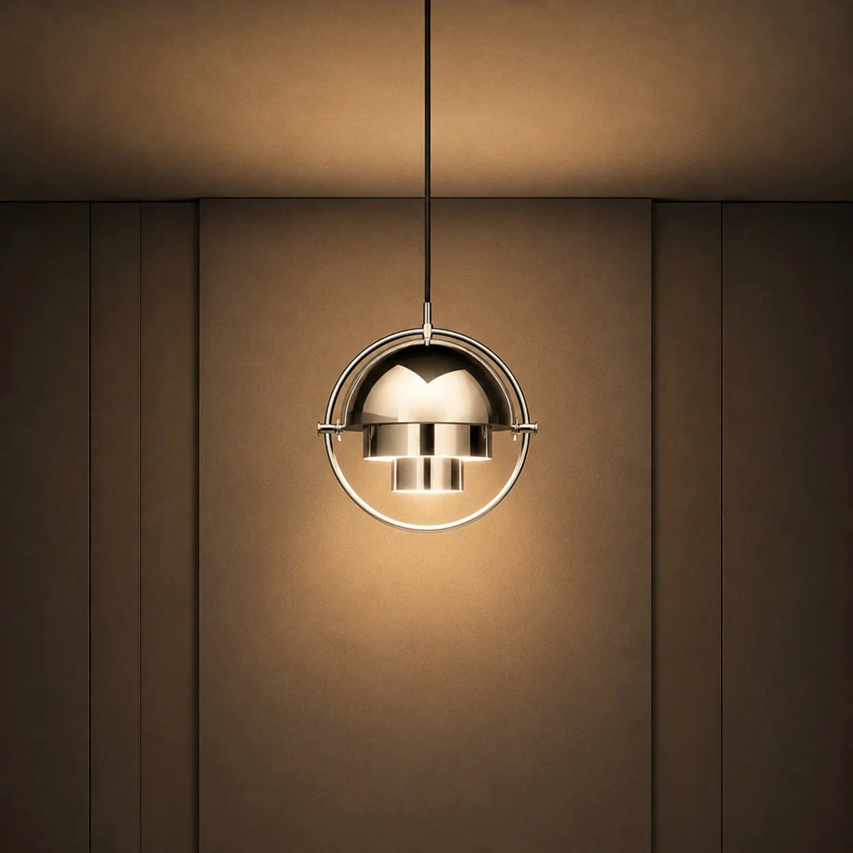 Pendant Light Adjustable Shade Metal Construction
