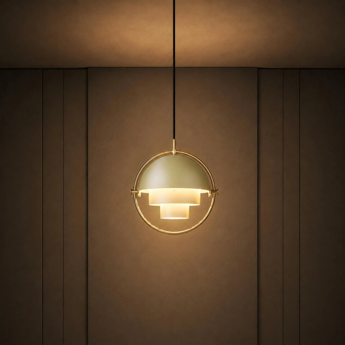 Pendant Light Adjustable Shade Metal Construction