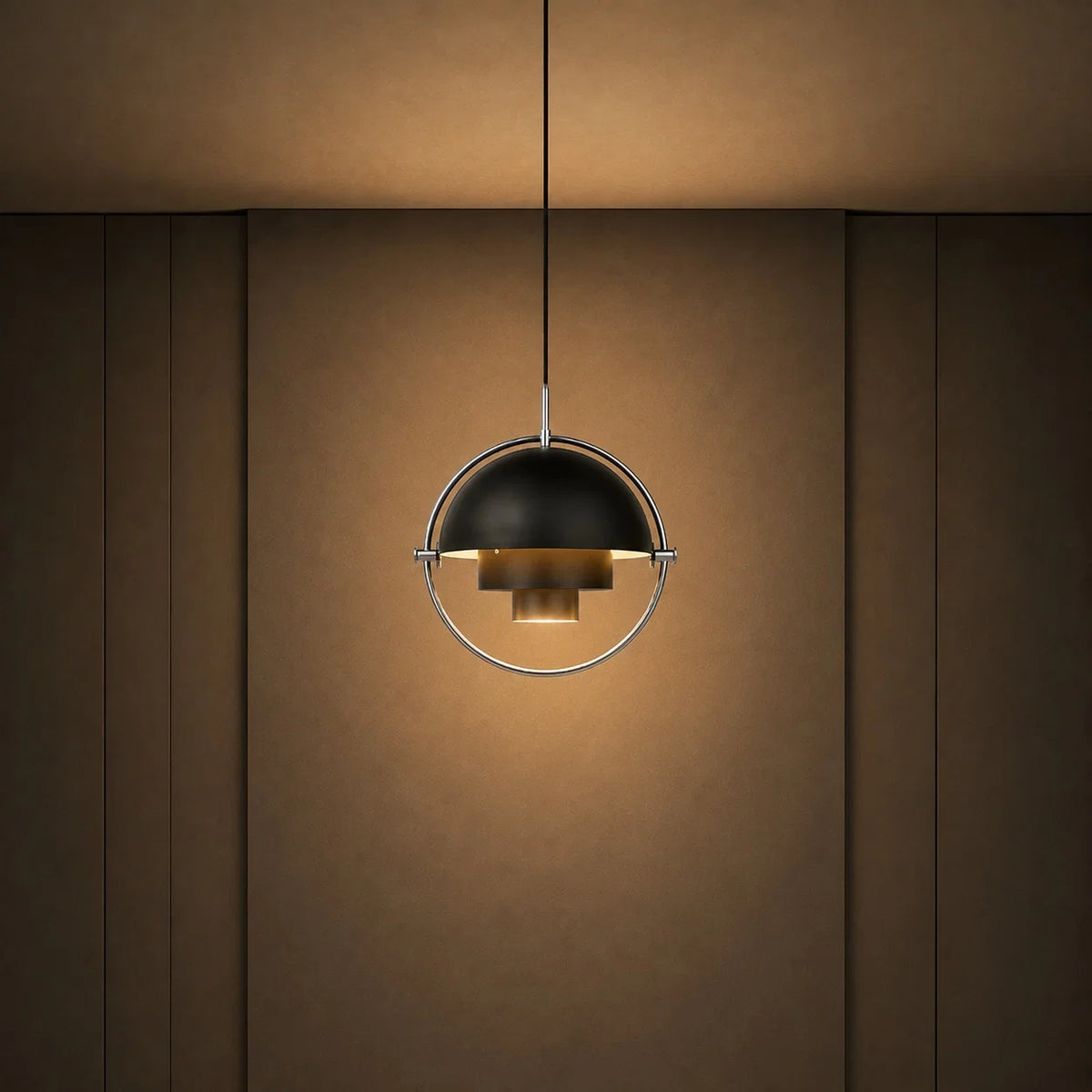 Pendant Light Adjustable Shade Metal Construction