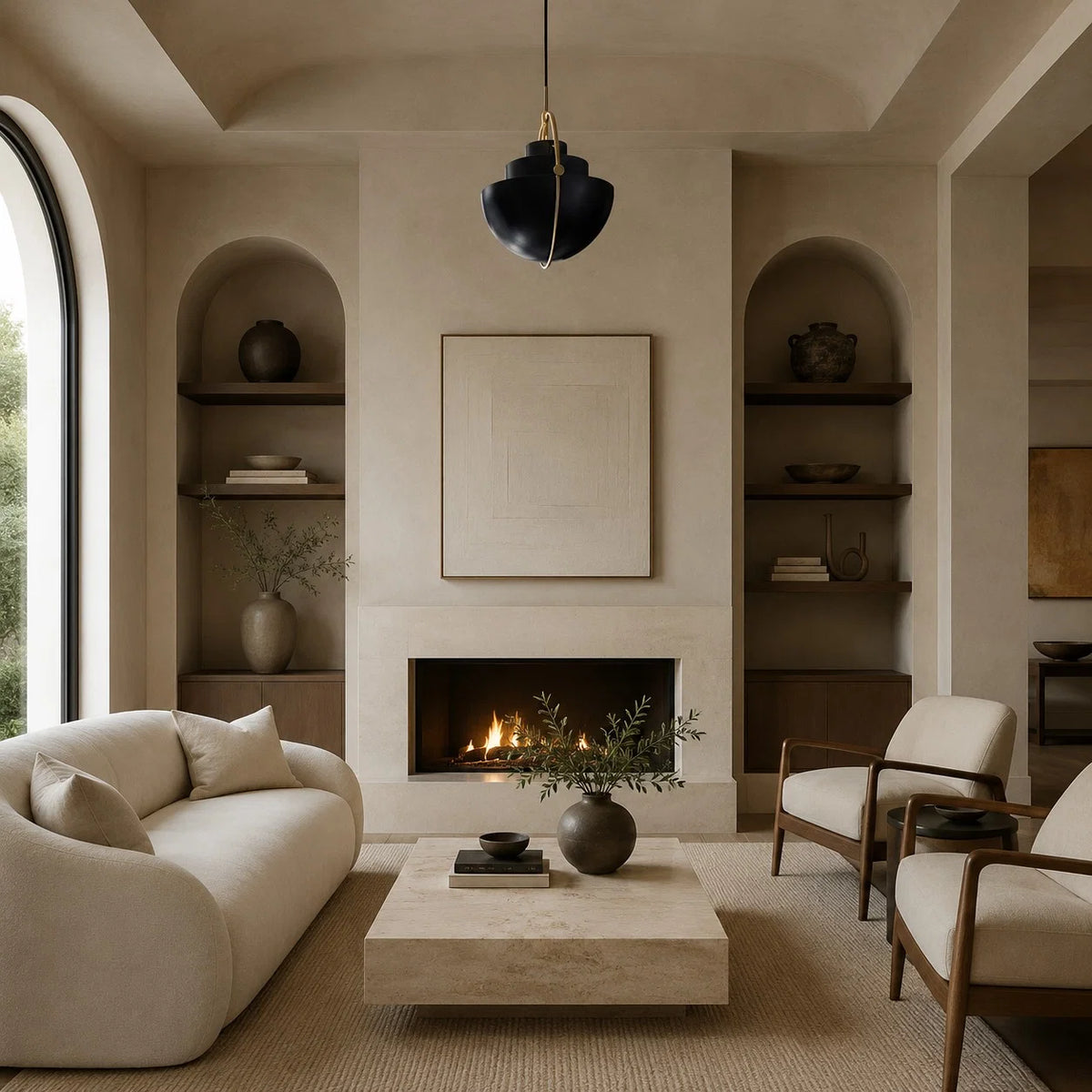 Pendant Light Adjustable Shade Metal Construction