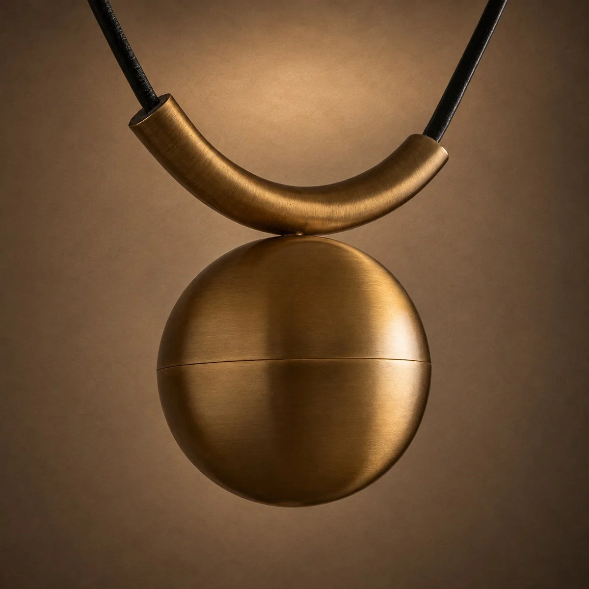 Pendant Light Solid Brass Adjustable Pulley 24-Inch