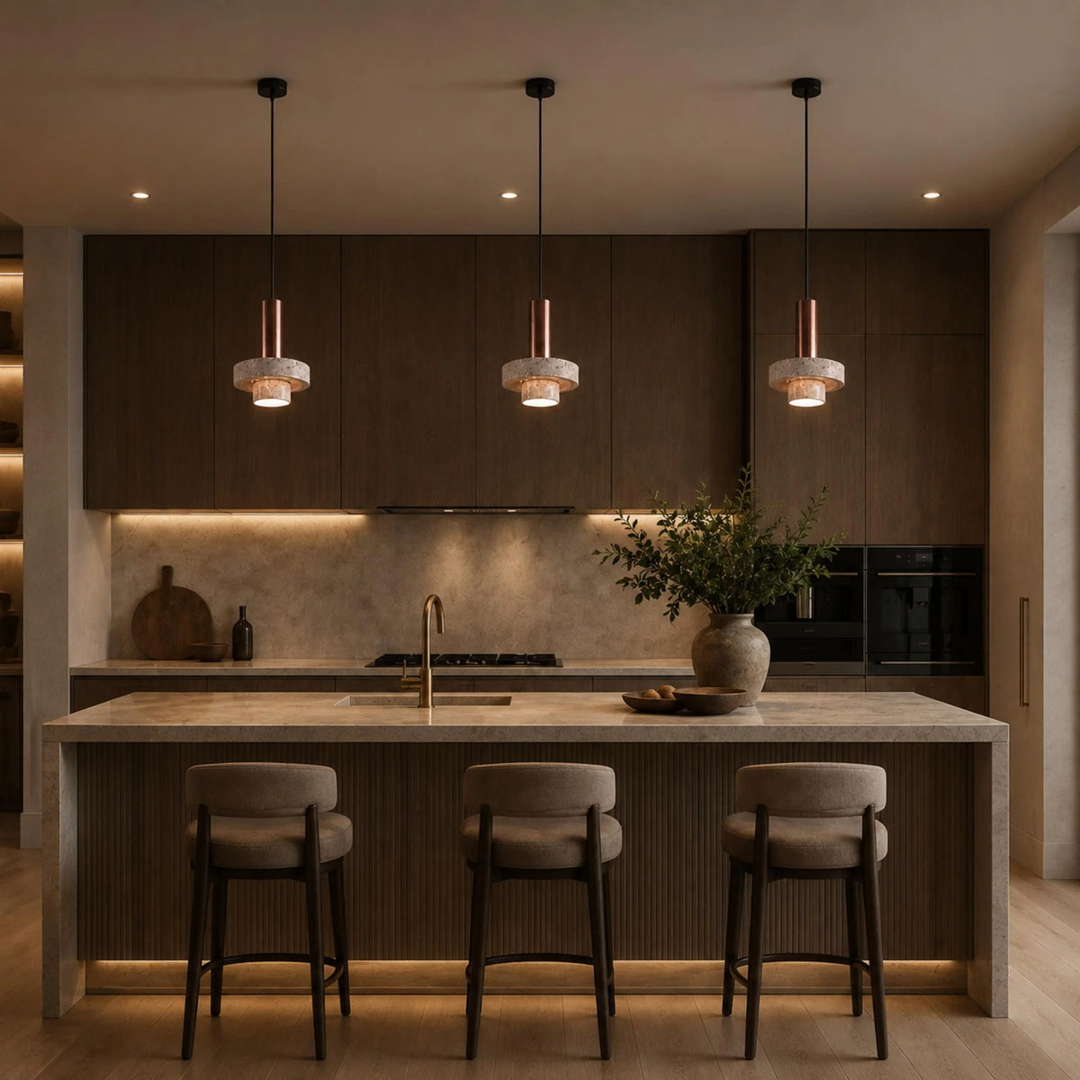 Pendant Light Terrazzo & Metal Adjustable Height