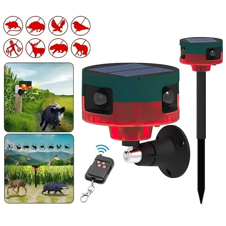 Pest Deterrent Solar-Powered 360-Degree Motion Rechargeable