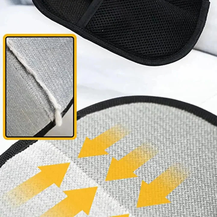 Pet Grooming Gloves Double-Sided Silicone Shedding Control Adjustable Strap