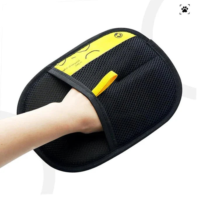 Pet Grooming Gloves Double-Sided Silicone Shedding Control Adjustable Strap
