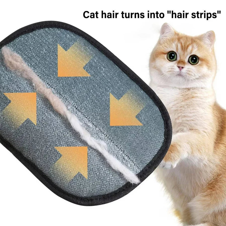 Pet Grooming Gloves Dual-Sided Electrostatic Massage 2-Pack