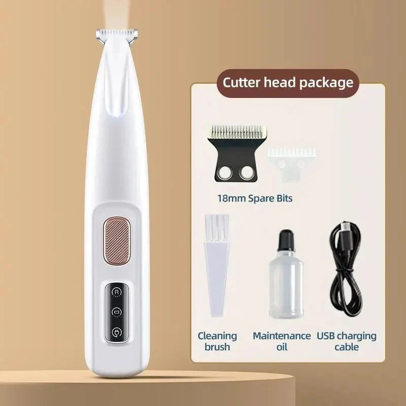 Pet Grooming Trimmer Cordless Built-In LED Ceramic Blade