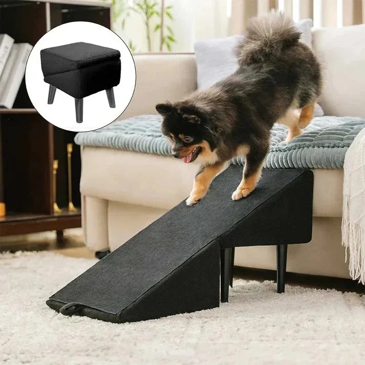 Pet Ramp & Step Stool Adjustable Anti-Slip Suction Base