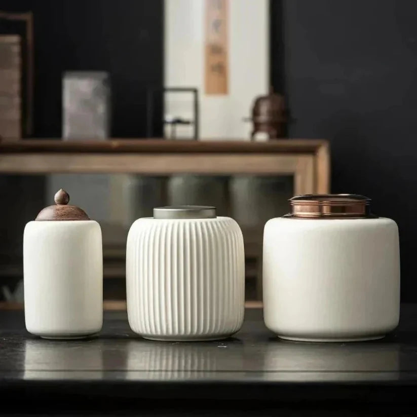 Pet Urn Smooth Ceramic Secure Lid & Weighted Base