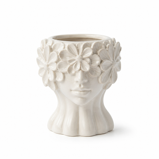 Petal-Inspired Sculptural Ceramic Vase
